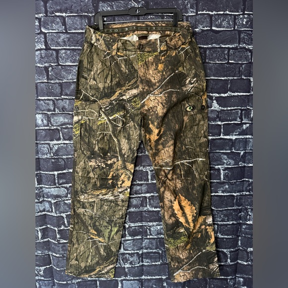 Mossy Oak Cotton Mill Flex Hunting Pants Size Large Camo Outdoor - Picture 1 of 7